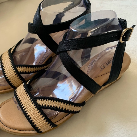 Born Summer Wedges Strappy Sandals Size 8 - Picture 7 of 8